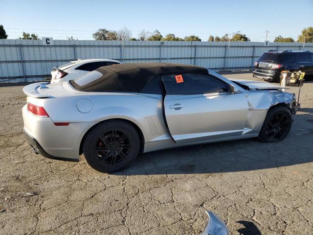 2G1FD3D32F9277759 - 2015 CHEVROLET CAMARO LT SILVER photo 3