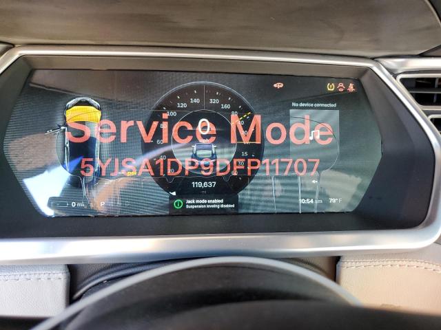 5YJSA1DP9DFP11707 - 2013 TESLA MODEL S Կապույտ լուսանկար 9