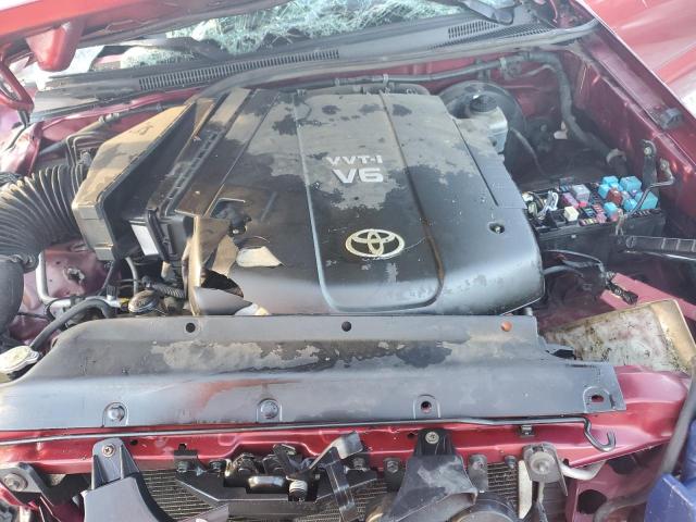 3TMJU62NX8M055178 - 2008 TOYOTA TACOMA DOUBLE CAB PRERUNNER BURGUNDY photo 11