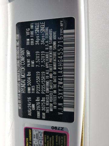 5XYZW4LA4HG455716 - 2017 HYUNDAI SANTA FE SPORT WHITE photo 13