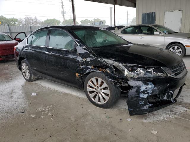 1HGCR2F8XDA079206 - 2013 HONDA ACCORD EXL BLACK photo 4