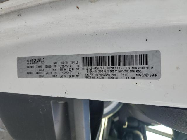 3C6TRVDG3HE547099 - 2017 RAM PROMASTER 2500 HIGH თეთრი ფოტო 14