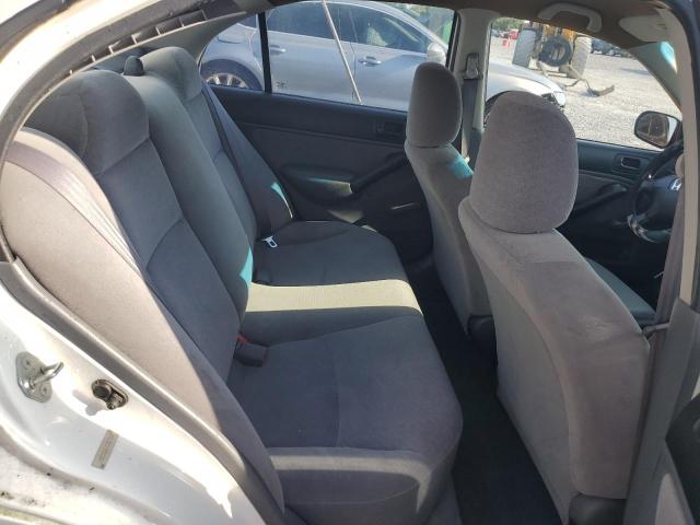 1HGES162X1L022619 - 2001 HONDA CIVIC DX WHITE photo 10