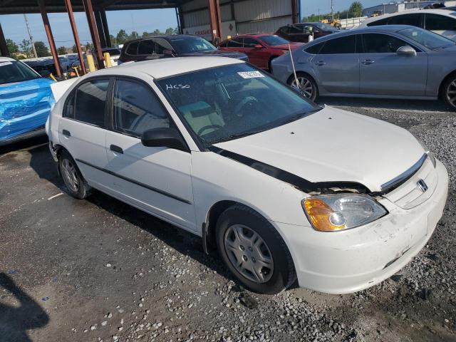 1HGES162X1L022619 - 2001 HONDA CIVIC DX WHITE photo 4