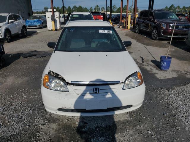 1HGES162X1L022619 - 2001 HONDA CIVIC DX WHITE photo 5