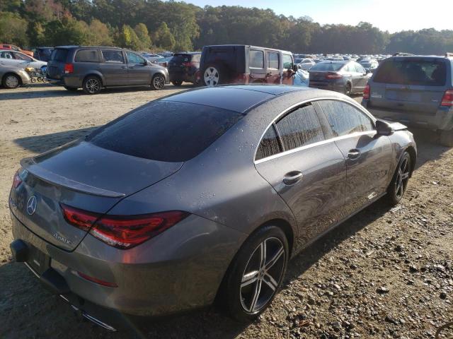 WDD5J4HBXLN072739 - 2020 MERCEDES-BENZ CLA 250 4MATIC GRAY photo 3