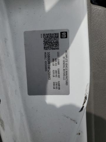 1GB0GRF74P1259443 - 2023 CHEVROLET EXPRESS G3 WHITE photo 12