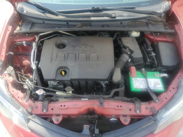 5YFBURHE0KP877145 - 2019 TOYOTA COROLLA L RED photo 11