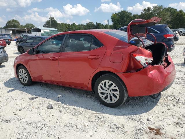 5YFBURHE0KP877145 - 2019 TOYOTA COROLLA L RED photo 2