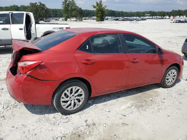 5YFBURHE0KP877145 - 2019 TOYOTA COROLLA L RED photo 3