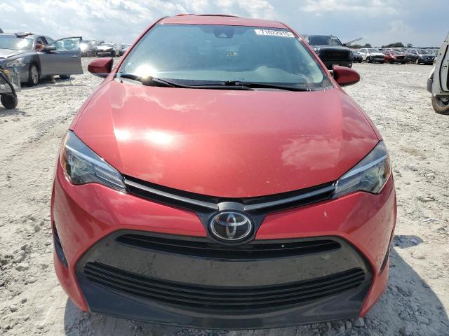 5YFBURHE0KP877145 - 2019 TOYOTA COROLLA L RED photo 5