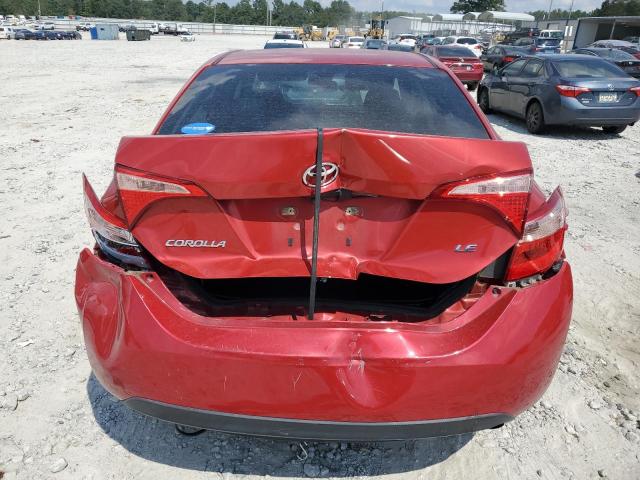 5YFBURHE0KP877145 - 2019 TOYOTA COROLLA L RED photo 6
