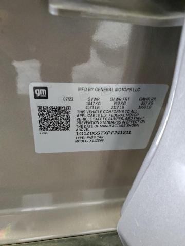 1G1ZD5STXPF241211 - 2023 CHEVROLET MALIBU LT GRAY photo 12