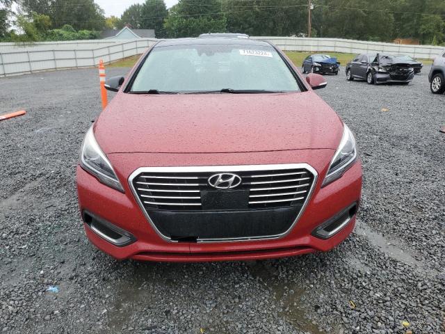 KMHE34L16GA017068 - 2016 HYUNDAI SONATA HYBRID RED photo 5