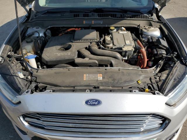3FA6P0SUXDR285758 - 2013 FORD FUSION TITANIUM PHEV ვერცხლისფერი ფოტო 11