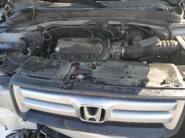 5FNYF186X7B012653 - 2007 HONDA PILOT EXL SILVER photo 12