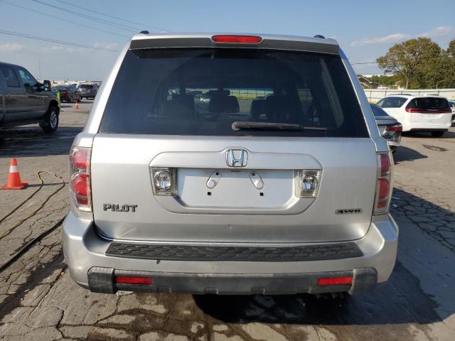 5FNYF186X7B012653 - 2007 HONDA PILOT EXL SILVER photo 6