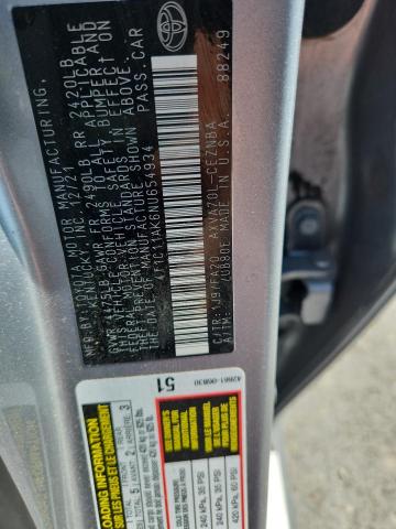 4T1C11AK6NU654934 - 2022 TOYOTA CAMRY LE SILVER photo 12