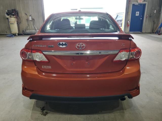 2T1BU4EE2DC088098 - 2013 TOYOTA COROLLA BASE ORANGE photo 6