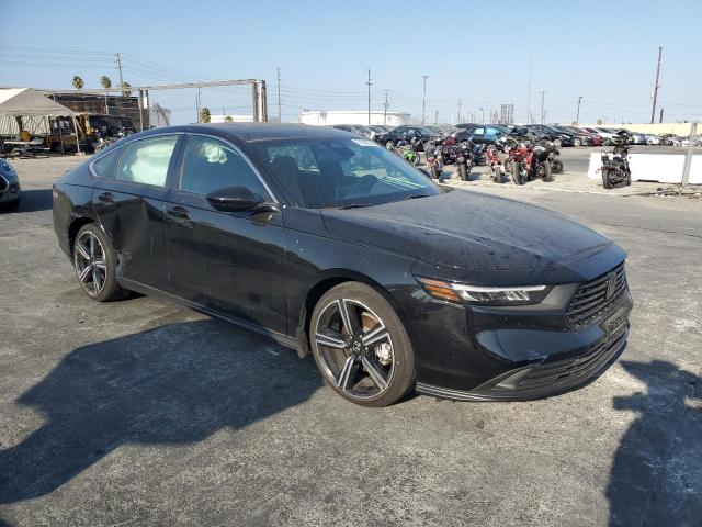 1HGCY2F54PA055965 - 2023 HONDA ACCORD HYBRID SPORT BLACK photo 4