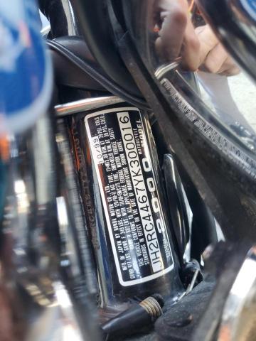 JH2RC4467YK300016 - 2000 HONDA VT750 CD2 BLACK photo 9