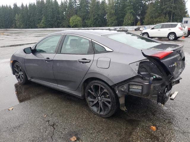 19XFC2F81KE210286 - 2019 HONDA CIVIC SPORT GRAY photo 2