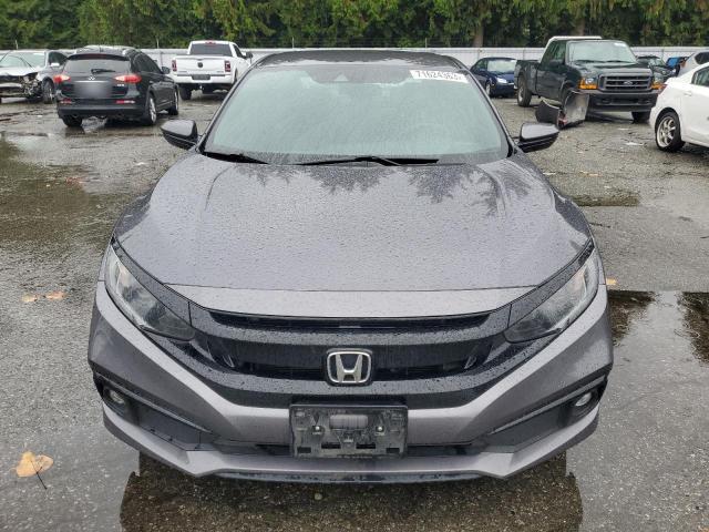 19XFC2F81KE210286 - 2019 HONDA CIVIC SPORT GRAY photo 5