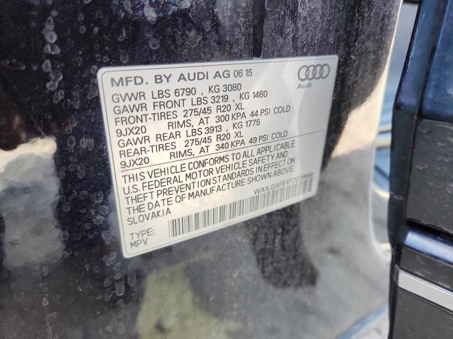 WA1LGAFE4FD029580 - 2015 AUDI Q7 PREMIUM PLUS შავი ფოტო 13