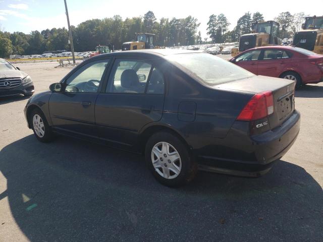 2HGES16545H526063 - 2005 HONDA CIVIC LX BLACK photo 2