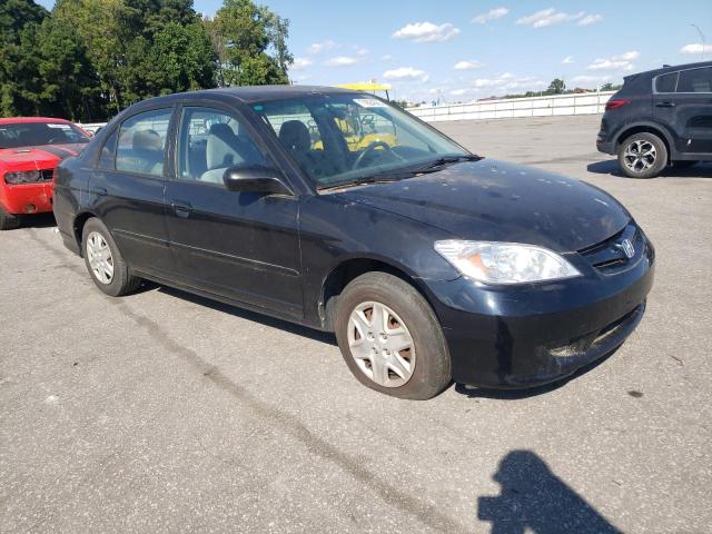 2HGES16545H526063 - 2005 HONDA CIVIC LX BLACK photo 4