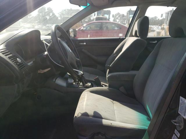 2HGES16545H526063 - 2005 HONDA CIVIC LX BLACK photo 7