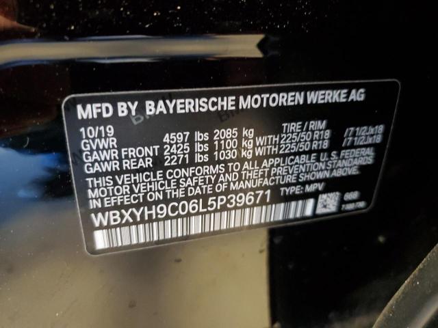 WBXYH9C06L5P39671 - 2020 BMW X2 SDRIVE28I BLACK photo 13