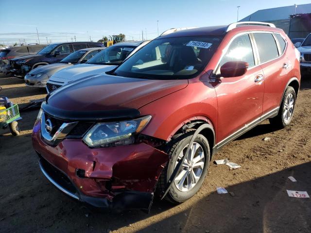 KNMAT2MV1GP699184 - 2016 NISSAN ROGUE S RED photo 1