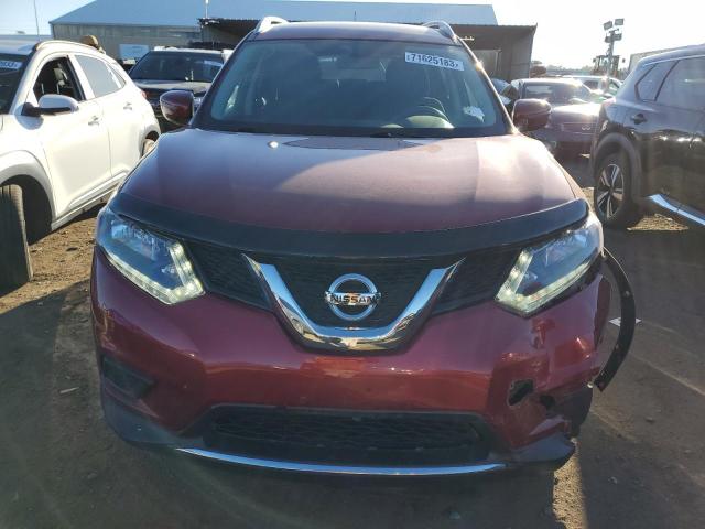 KNMAT2MV1GP699184 - 2016 NISSAN ROGUE S RED photo 5