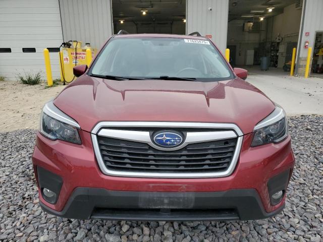JF2SKAJC7MH410451 - 2021 SUBARU FORESTER PREMIUM MAROON photo 5