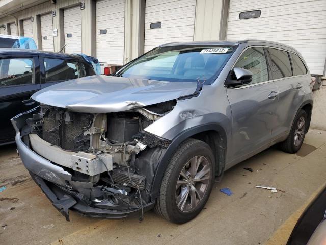 5TDJKRFH9FS091775 - 2015 TOYOTA HIGHLANDER XLE ვერცხლისფერი ფოტო 1