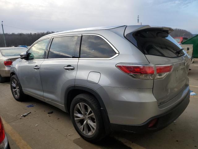 5TDJKRFH9FS091775 - 2015 TOYOTA HIGHLANDER XLE SILVER photo 2