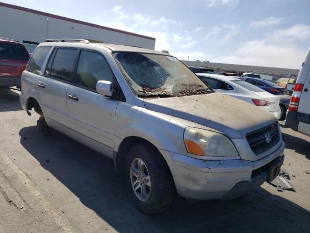 2HKYF18794H621917 - 2004 HONDA PILOT EXL SILVER photo 4