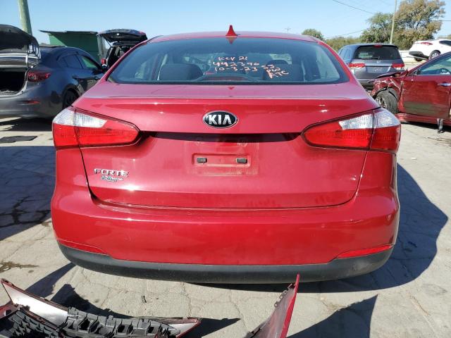 KNAFK4A60G5442396 - 2016 KIA FORTE LX RED photo 6