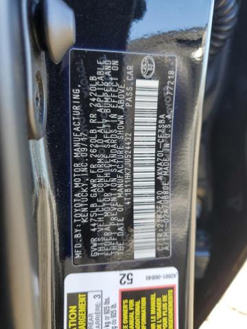 4T1B11HK7JU524432 - 2018 TOYOTA CAMRY L 黑色 照片 12