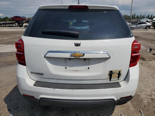 2GNALBEK5H1570584 - 2017 CHEVROLET EQUINOX LS WHITE photo 6