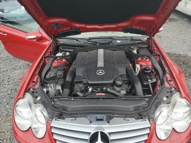 WDBSK75F55F099569 - 2005 MERCEDES-BENZ SL 500 წითელი ფოტო 11