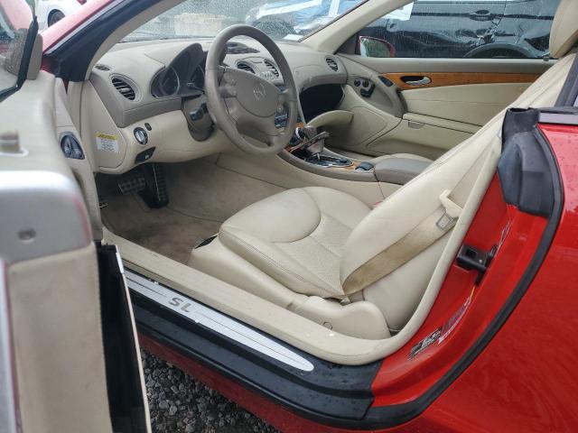 WDBSK75F55F099569 - 2005 MERCEDES-BENZ SL 500 წითელი ფოტო 8