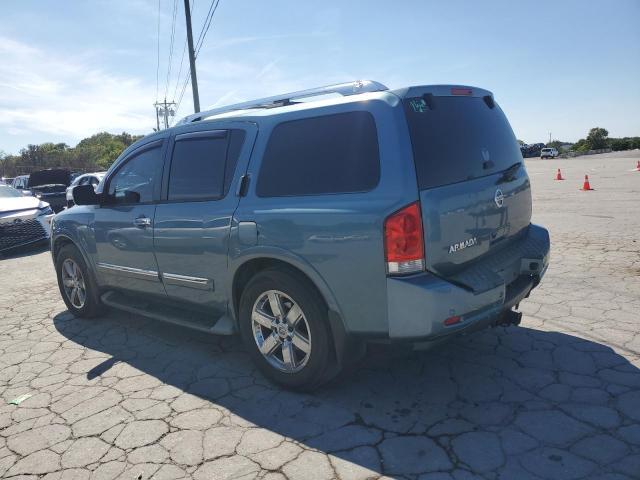 5N1AA0NF6BN617189 - 2011 NISSAN ARMADA PLATINUM BLUE photo 2