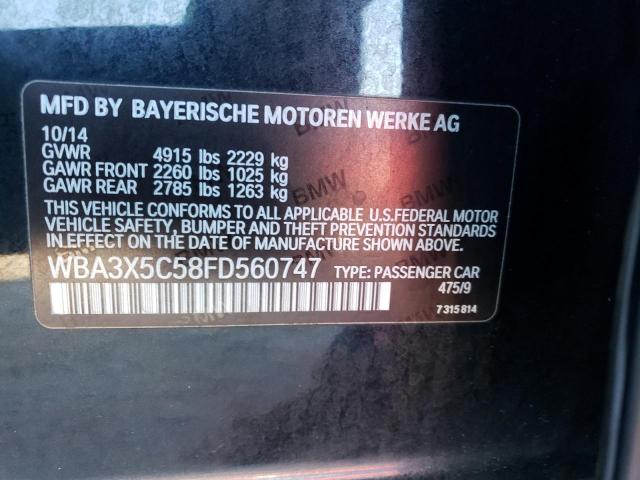 WBA3X5C58FD560747 - 2015 BMW 328 XIGT BLACK photo 13