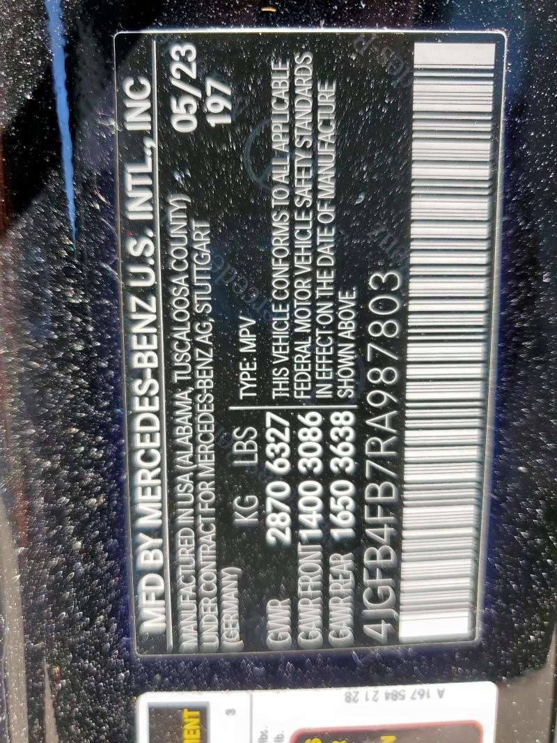 4JGFB4FB7RA987803 - 2024 MERCEDES-BENZ GLE 350 4MATIC BLACK photo 13