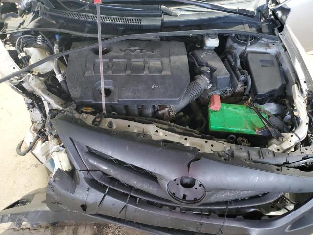 2T1BU4EE3CC756179 - 2012 TOYOTA COROLLA BASE SILVER photo 11