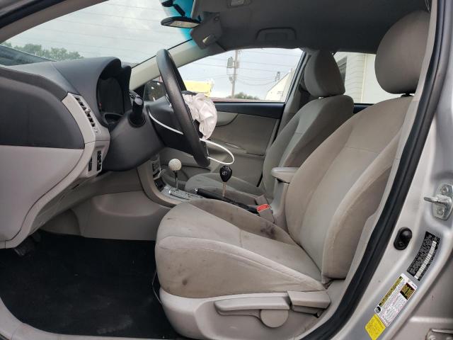 2T1BU4EE3CC756179 - 2012 TOYOTA COROLLA BASE SILVER photo 7