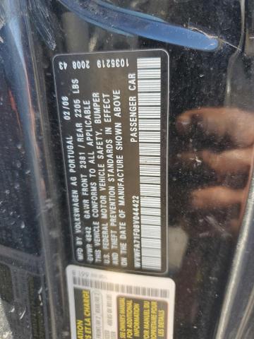 WVWFA71F08V044422 - 2008 VOLKSWAGEN EOS LUX 黑色 照片 12