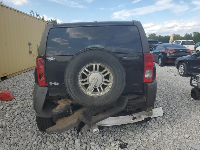 5GTDN13E478106892 - 2007 HUMMER H3 BLACK photo 6